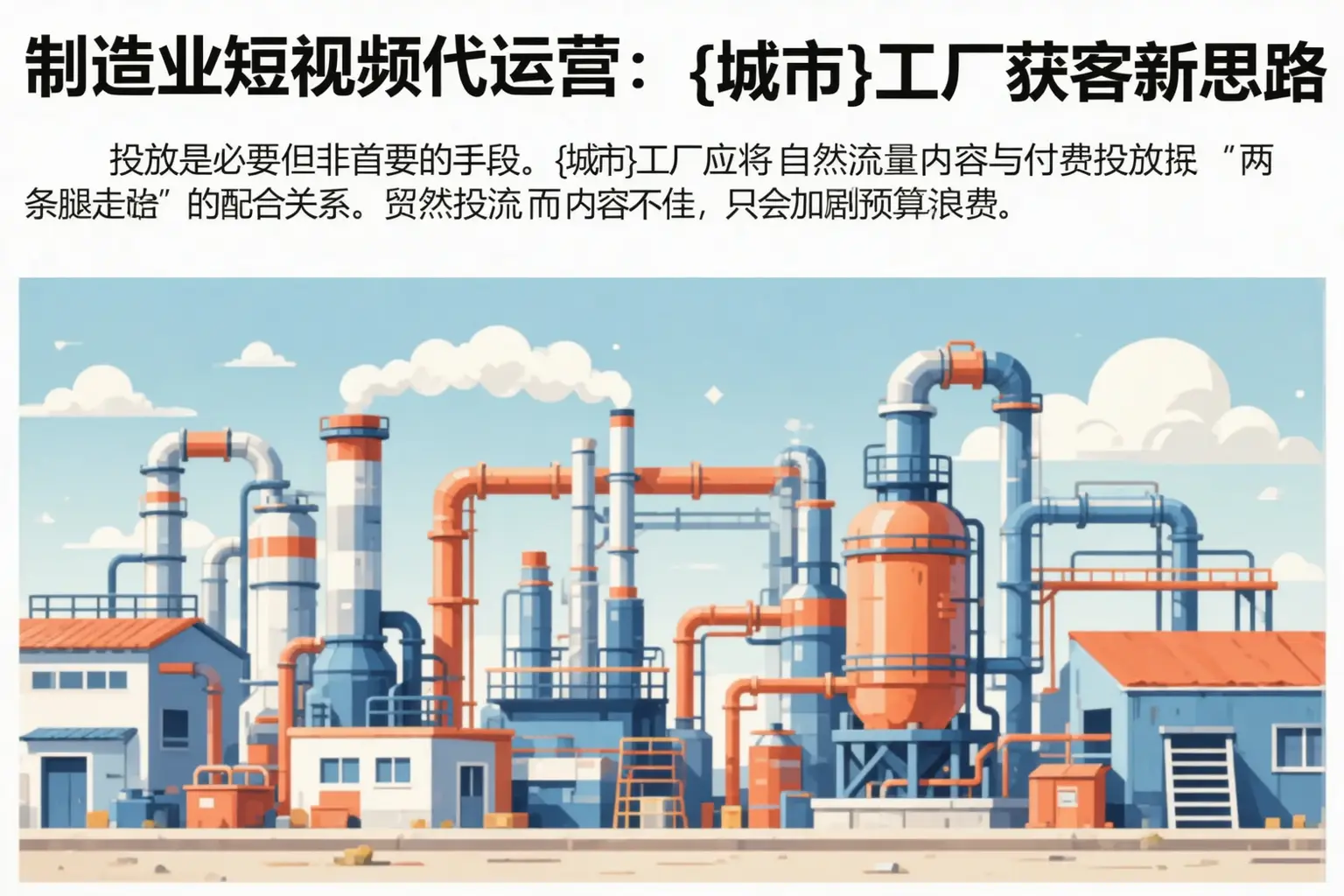 制造业短视频代运营：复兴工厂获客新思路
